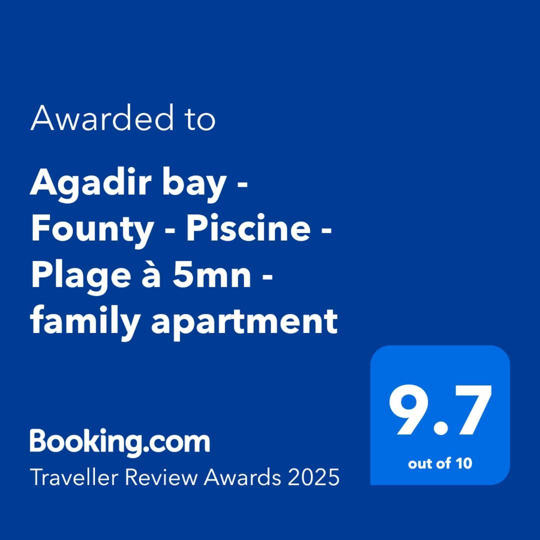 Agadir Bay - Founty - Piscine - Plage A 5Mn - Family Apartment Zewnętrze zdjęcie